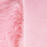 FabricLA Shaggy Faux Fur Fabric - 30" X 30" Inches Pre-Cut - Use Fake Fur Fabric for DIY, Craft Fur Decoration, Fashion Accessory, Hobby