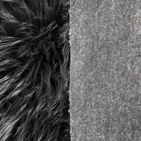 FabricLA Shaggy Faux Fur Fabric - 20" X 20" Inches Pre-Cut - Use Fake Fur Fabric for DIY, Craft Fur Decoration, Fashion Accessory, Hobby