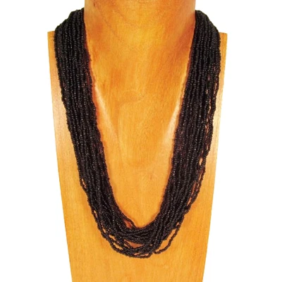 20 Inches Multi Strand Seed Bead Necklace