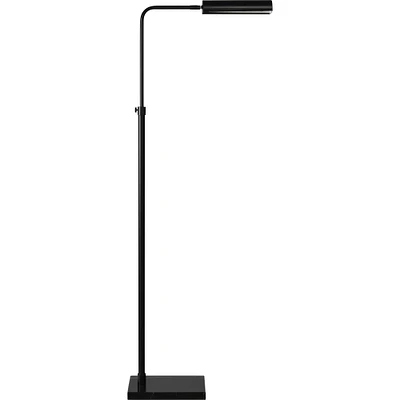 Signature Home Collection Cylindrical Channel Floor Lamp - 60" - Matte Black