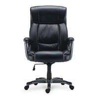 Alera Alera Egino Big and Tall Chair, Supports Up to 400 lb, Black Seat/Back, Black Base