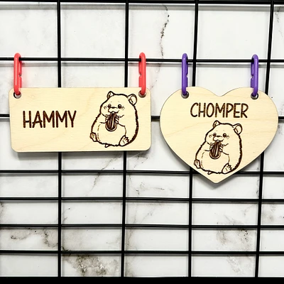 Hamster Cage Sign, Hamster Accessories, Hamster Decor, Hamster Gifts, Pets Name Sign, Personalized, Hamster mom, Hamster sign