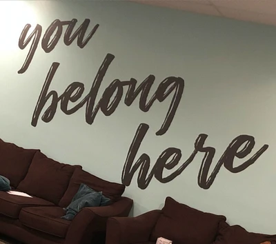 Family Wall Art Decor Quotes Decal | You belong Here | Sign Making Lettering - 6141
