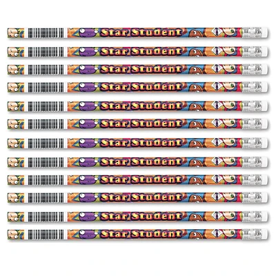 Star Student Pencils, 12 Per Pack, 12 Packs