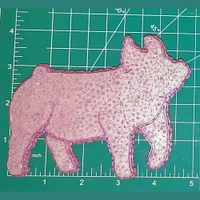 Show Pig Driving Gilt Silicone Freshie Mold