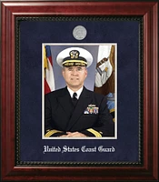 Patriot Frames Coast Guard 8x10 Portrait Executive Frame with Silver Medallion