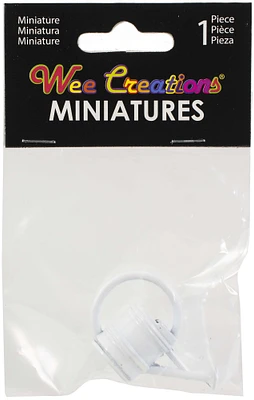 Touch Of Nature Wee Creations Miniature 1"-White Watering Can