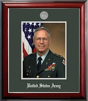 Patriot Frames Army 8x10 Portrait Classic Black Frame with Silver Medallion