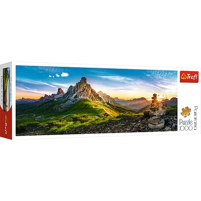 Panorama 1000 Piece Jigsaw Puzzles, Passo Di Giau, Dolomite Mountains, Puzzle of Italy, Adult Puzzles, Trefl 29038