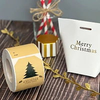 Wrapables Christmas Holiday Gift Tag Stickers and Labels Roll for Gift-Wrapping, Labeling, Package Decoration