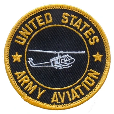 U.S. Army Aviation Patch Black & Yellow 3"