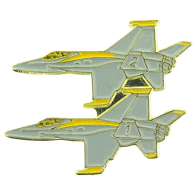 EagleEmblems P13012 PIN-T/B,F-016 FGT.Falcon 2 Jets (2'')