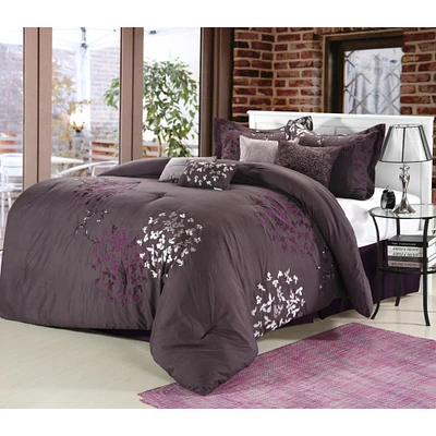Chic Home Cheila 8-Piece Embroidered Comforter Set