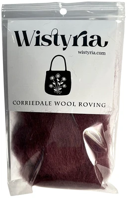 Wistyria Editions Wool Roving 14" -Chocolate