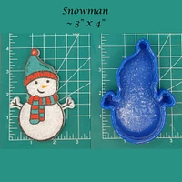 Snowman Silicone Freshie Mold