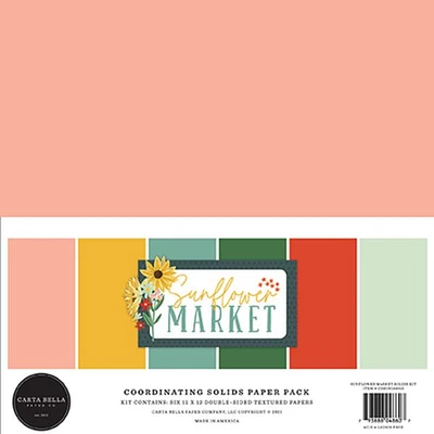 Carta Bella Sunflower Market Solids Kit