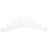 Plymor Clear Acrylic 7-Item Mini Display Stairs, 6.125" H x 21" W x 7" D