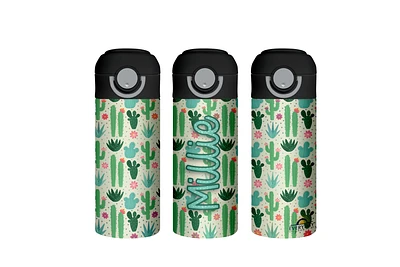 Cactus Personalized Stainless Steel Water Bottle