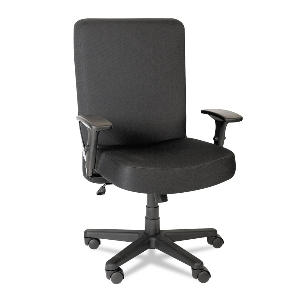 Alera XL Series Big and Tall High-Back Task Chair, Supports up to 500 lbs., Black Seat/Black Back, Black Base