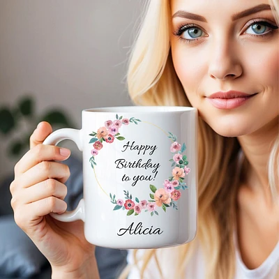 Personalized birthday mug