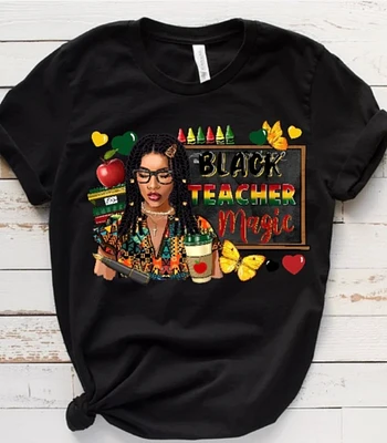 Black Teacher Magic Shirt