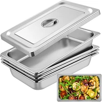 4 PCS 4 Inches Deep Steam Table Pans
