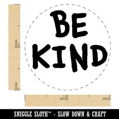 Be Kind Fun Text Self-Inking Rubber Stamp for Stamping Crafting Planners