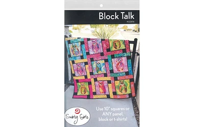 Swirly Girls Design Block Talk Ptrn