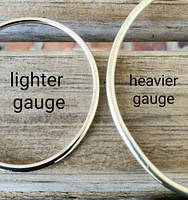 One Hammered Sterling Silver Bangle Bracelet | Create Your Set Handcrafted Bangles | Boho Stacking Silver Bangles | Solid Sterling Bangles