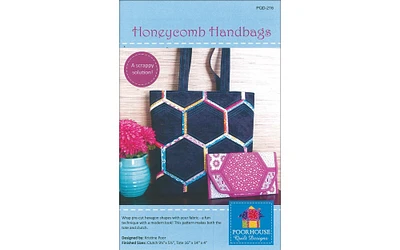 Poorhouse Quilt Designs Honeycomb Handbags Ptrn