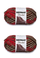 Bernat Blanket Raspberry Trifle Yarn - 2 Pack of 300g/10.5oz - Polyester - 6 Super Bulky - 220 Yards - Knitting/Crochet