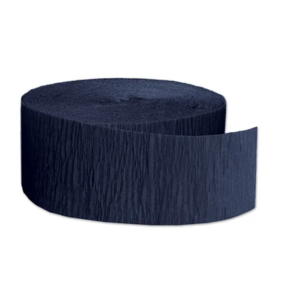 Dark Blue Festive Crepe Streamer