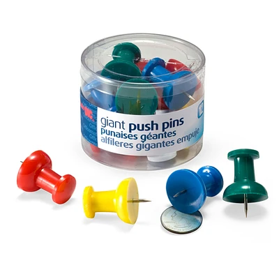 Giant Push Pins, Tub Of 12