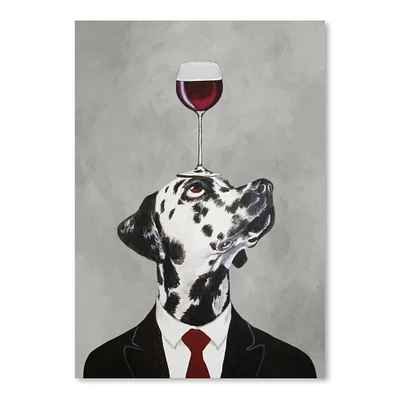 Dalmatian With Wineglass by Coco De Paris  Poster Art Print - Americanflat