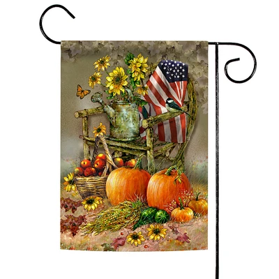 Autumn Chair Decorative Fall Flag