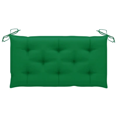 SKUSHOPS Garden Bench Cushion Green 39.4"x19.7"x2.8" Fabric