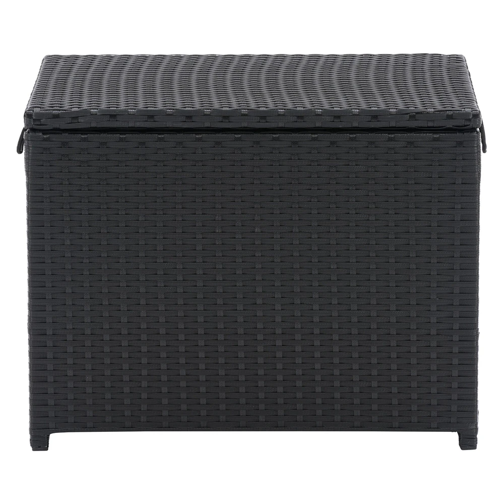 CorLiving   Parksville Black Rattan Insulated Cooler Table