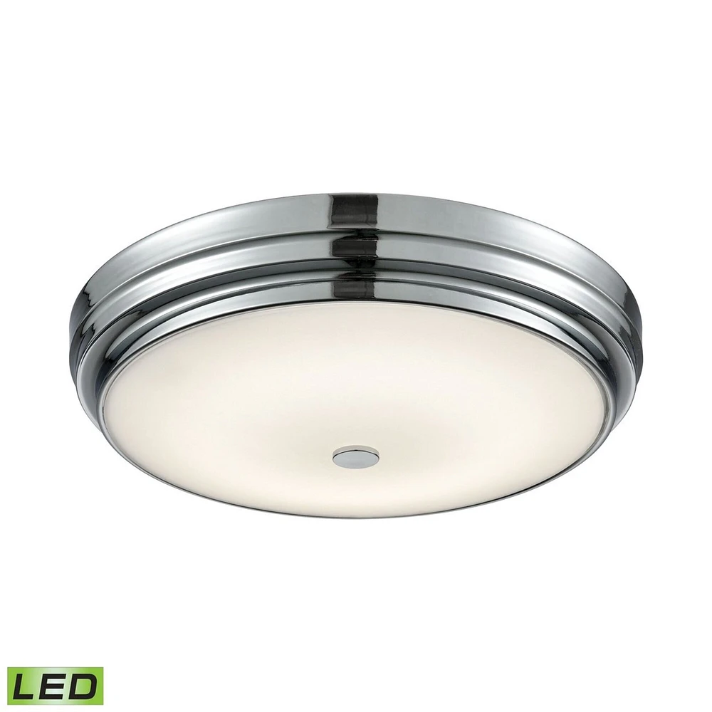 Elk Showroom Garvey 15.75 Wide 1-Light Flush Mount - Chrome