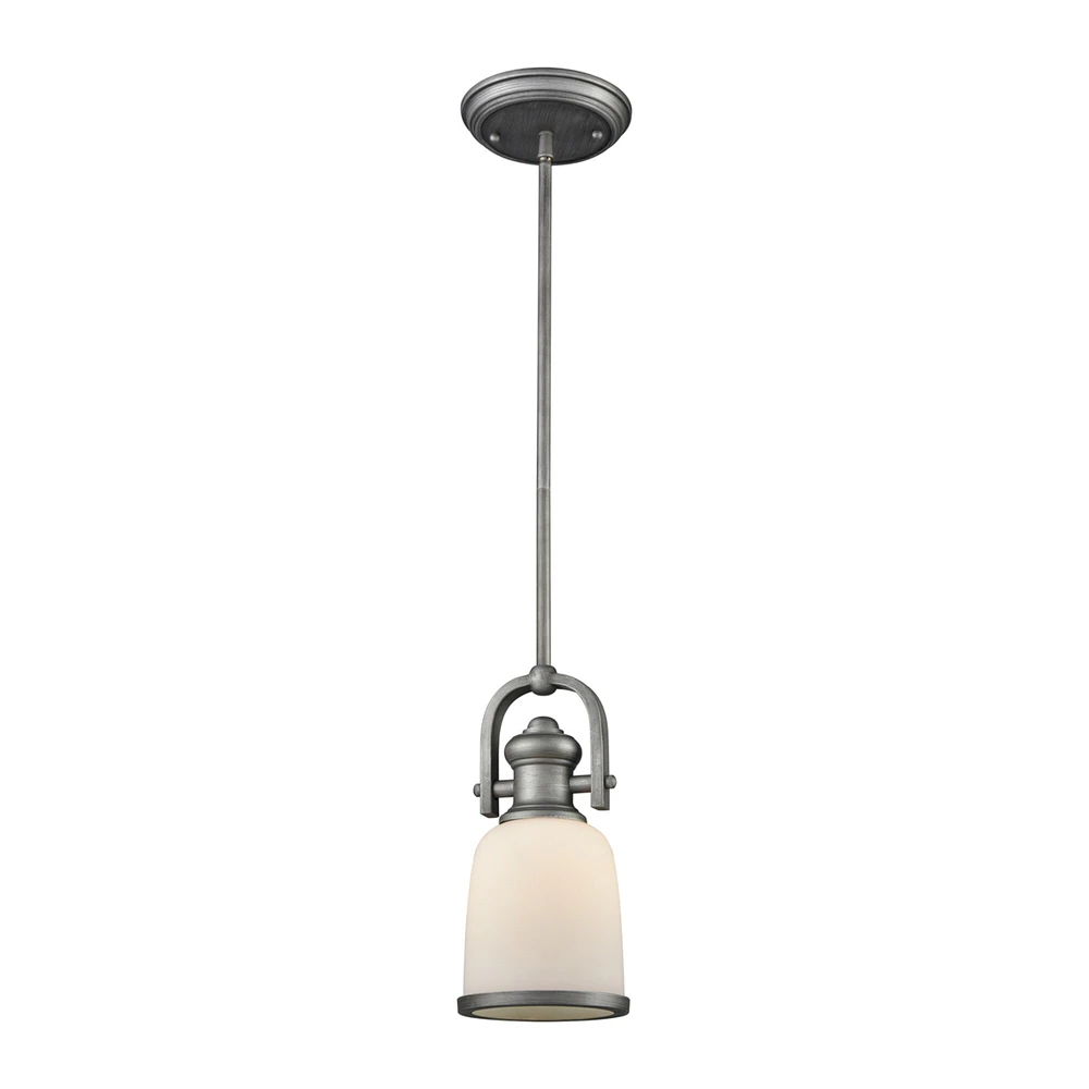 Elk Showroom Brooksdale 5 Wide 1-Light Mini Pendant - Weathered Zinc