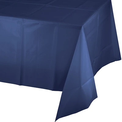 Party Central Club Pack of 12 Navy Blue Disposable Party Tablecovers 108"
