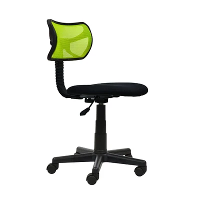 Techni Office Solutions 28" Lime Green and Black Contemporary Student Mesh Task Office Chair