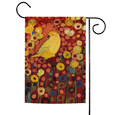 Toland Home Garden Yellow and Red Canary Field Of Flowers Outdoor Garden Flag 18" x 12.5"
