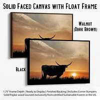 Longhorn wall art, large wall art for western decor