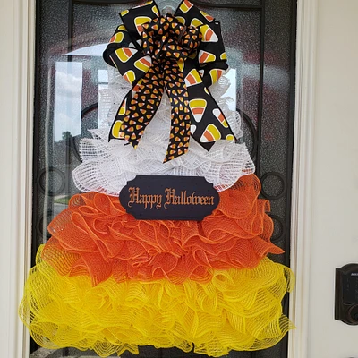 Halloween Candy Corn Door Hanger