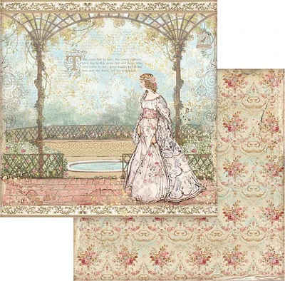 Stamperia Double-Sided Cardstock 12"X12"-Princess, Sleeping Beauty