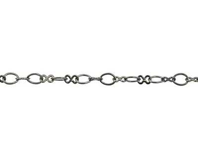 Oval Link Chain 5.4x4.4mm Gun Metal Plated (Priced per Foot) -