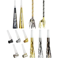 New Year's Horns and Blowouts Mega Value Pack