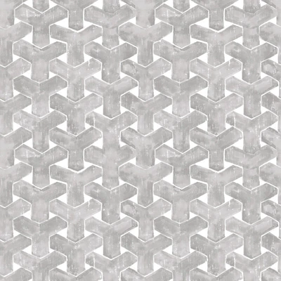 Tempaper & Co. Trellis Peel and Stick Wallpaper, Charcoal, 28 sq. ft.