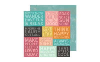 AMC HSwapp Sun Chaser Paper 12x12 Happy Thoughts