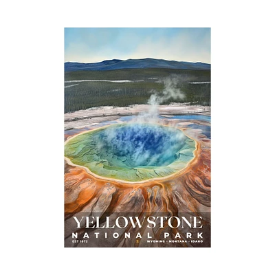 Yellowstone National Park Poster, Travel Art, Office Poster